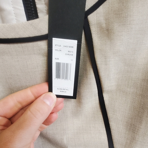 Marc Jacobs Greige and Black colorblock wool dress Size 10 - Picture 3 of 4